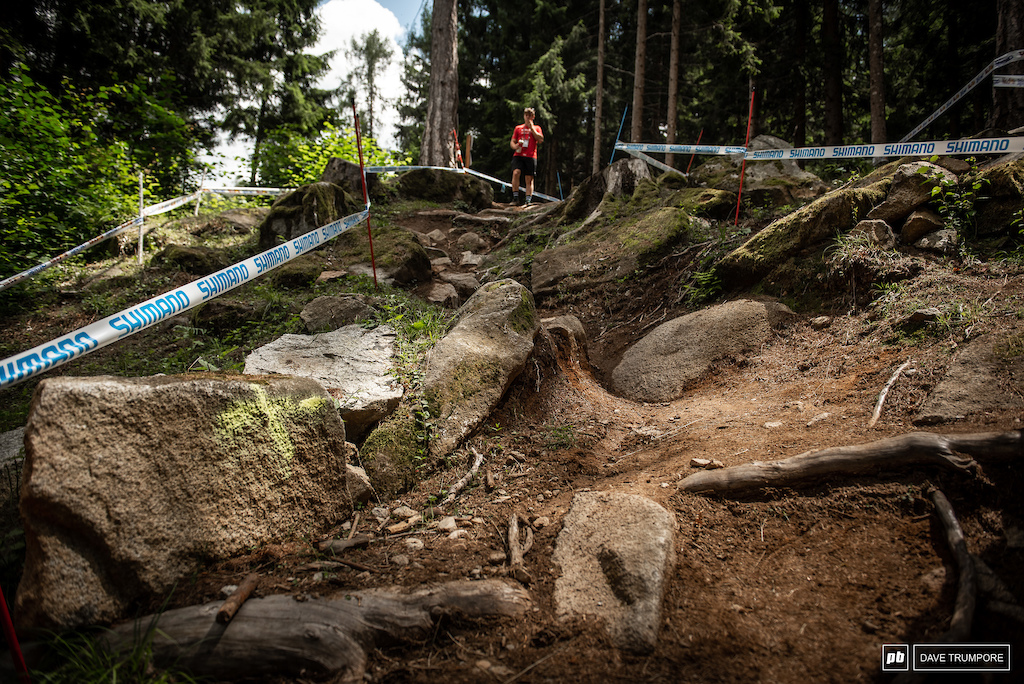 The last steep section of switchbacks looks to be made more of rock than dirt these days.