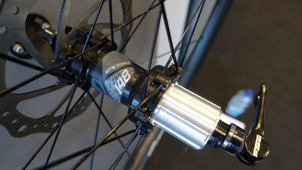 FSA's new wheels are laced onto their own hubs.