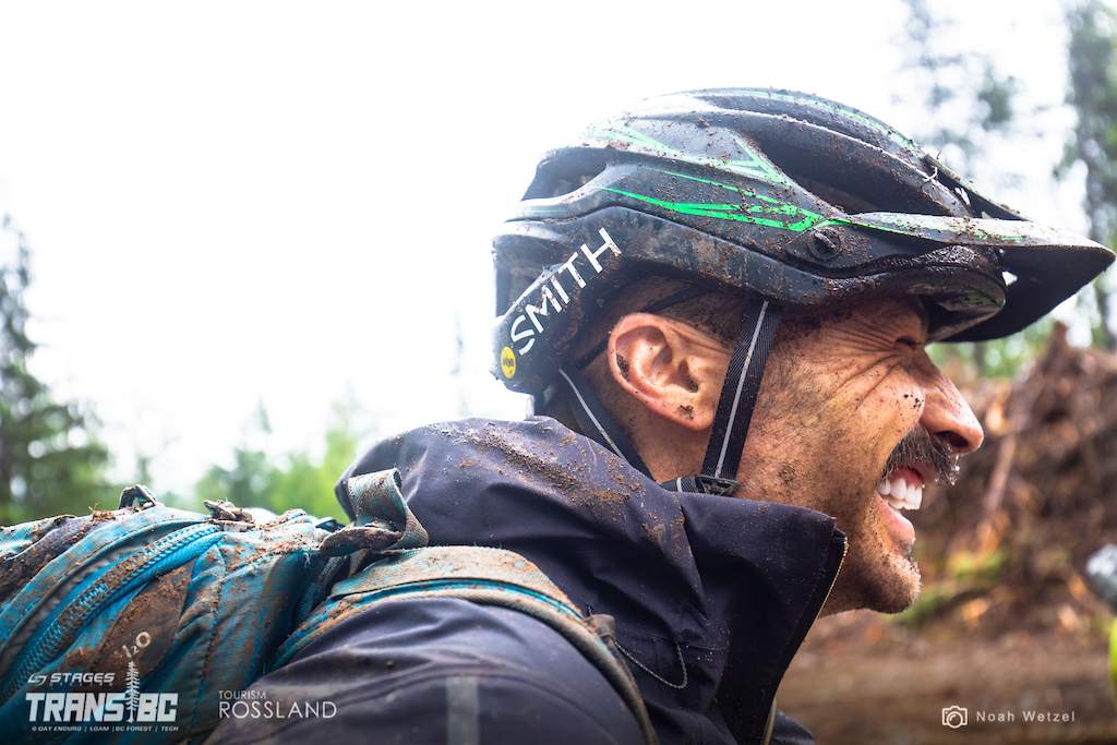 Raw moments on a wet stage 1 on day 2 of the 2018 Trans BC Enduro with photographer Ben Duke.