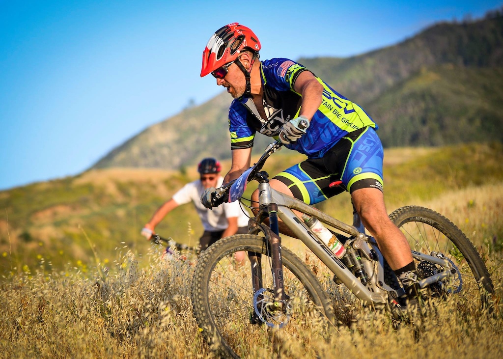 The 140mm travel Ridgeback 27.5 being raced during Pedal Fest #2.