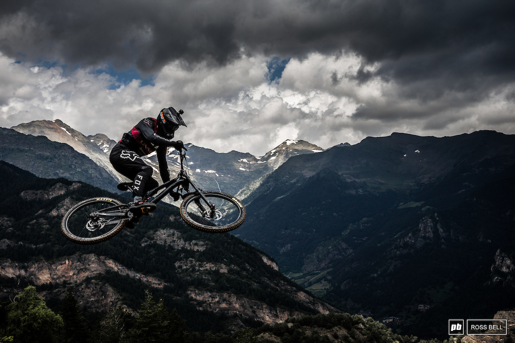 Greg Williamson boosts above the stunning Pyrenees backdrop that engulfs the track's surroundings. He's hungry to right the wrongs of last week where he got caught out in the qualifying chaos.