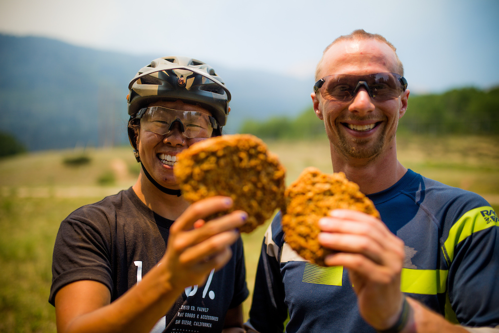 After the 10 mile trail, Amy and Kevin were stoked to remember we had brought along some power cookies from âBread,â a bakery in town.
