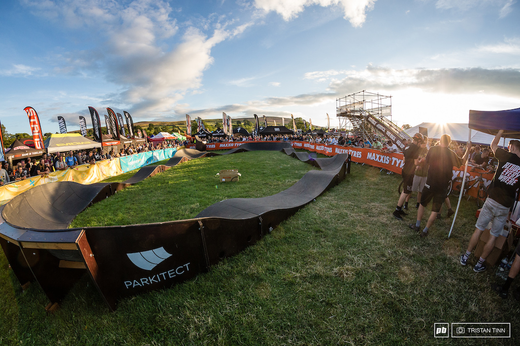 The Maxxis pumptrack challenge stole the show from the mainstage for an hour on Saturday evening