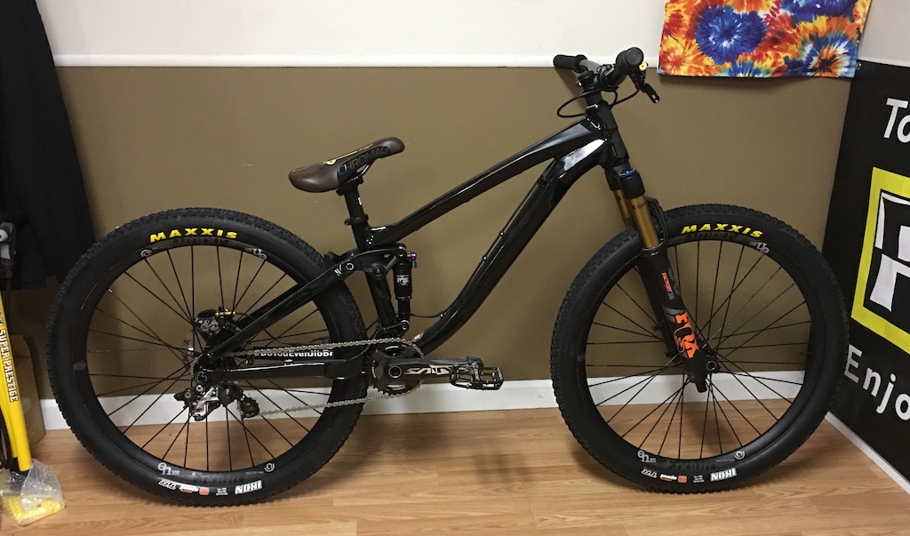 Trek Ticket S frame, 2019 Fox 831 36, Industry 9 Enduro 305 wheels, Saint drivetrain, Chromag seat, pedals, sprocket, and grips, Maxxis Ikon tyres, Bontrager Line Pro 35 bars and stem, Pro Seatpost.