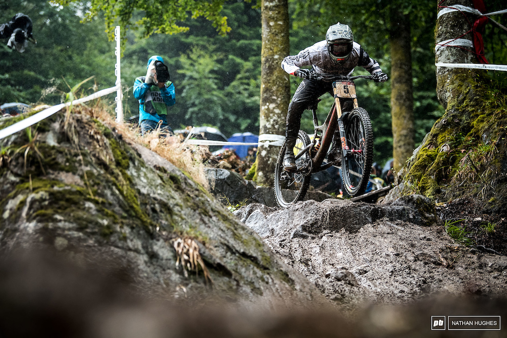 Luca Shaw holding it down in the savagely messy qualie conditions.