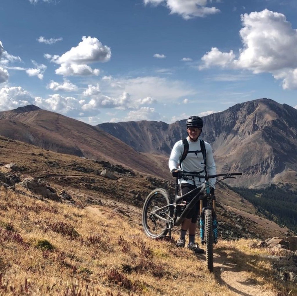 Biking at over 13,000 feet to get to one of the summits on Jones Pass on the Continental Divide