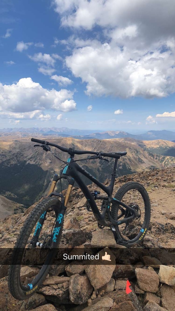 Biking at over 13,000 feet to get to one of the summits on Jones Pass on the Continental Divide