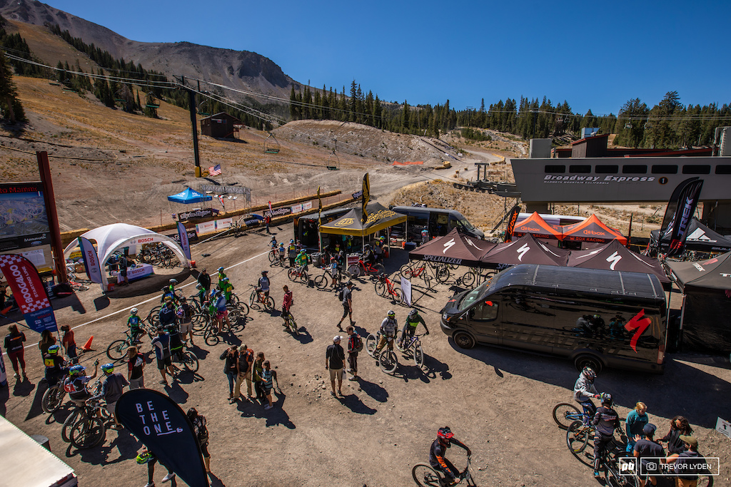 Looking out at the ebike pits and Boogaloo course