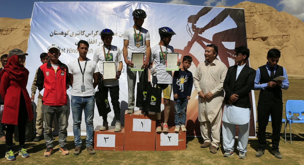 Local Mahdi Mohammadi from Salsal &amp; Shamama Bike Club won the men's race.