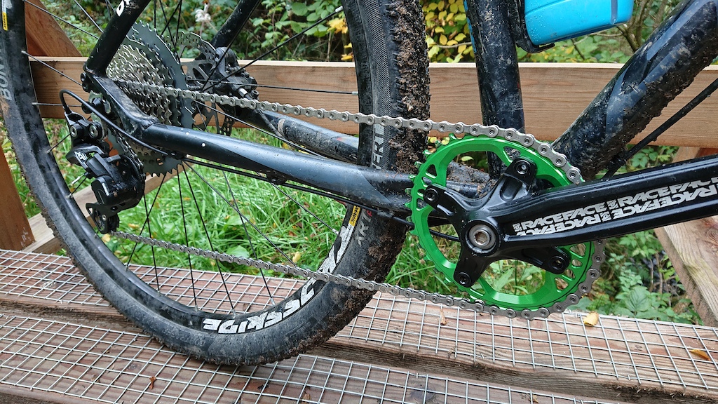 Some new gear on my vinter bike

Shimano M8000 11-46 with a 36t oval chainring on a Raceface crank