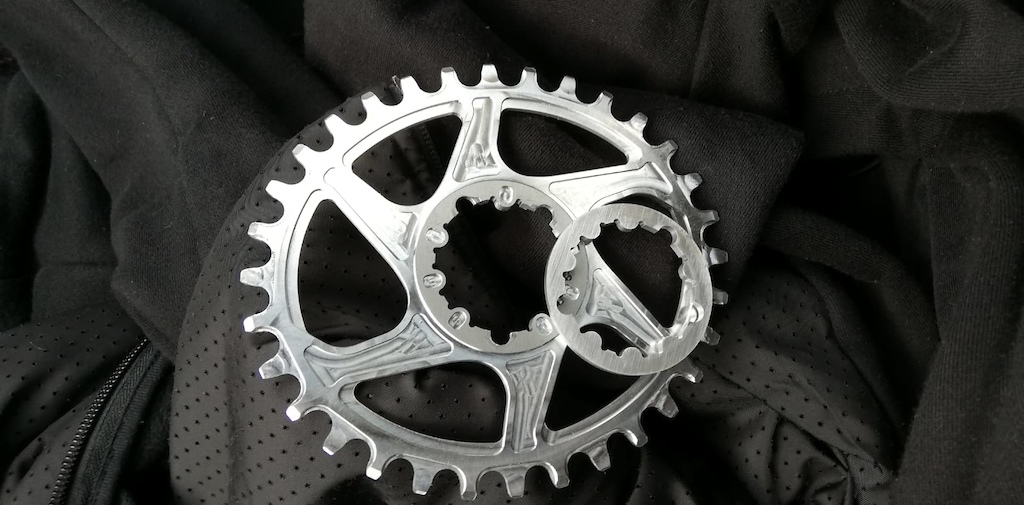 Shovel components raw oval chainring