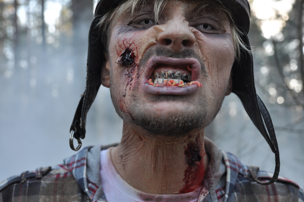 Shot from shortmovie "Zombies also want to ride"