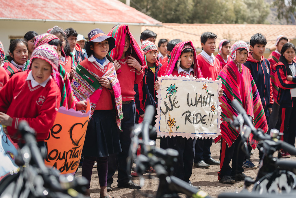 pinkbike s Share The Ride event in Lamay Peru October 2 2018 Photo Robin O Neill