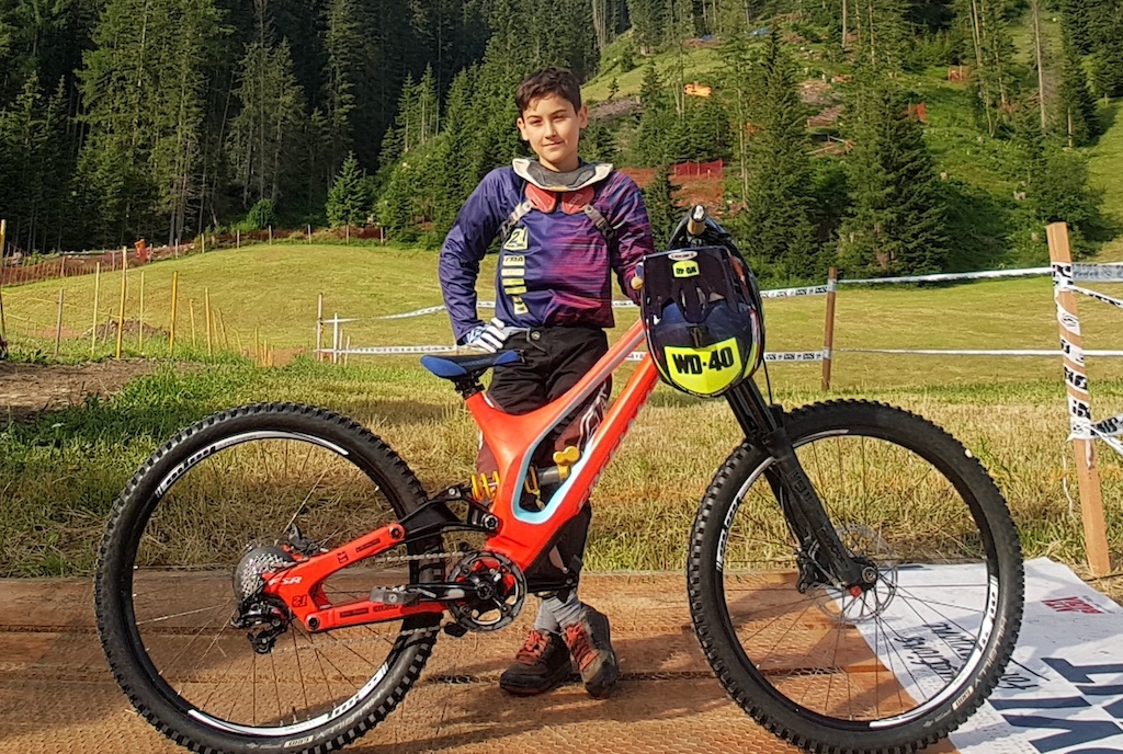Just before my iXS Rookie race in Alta Badia