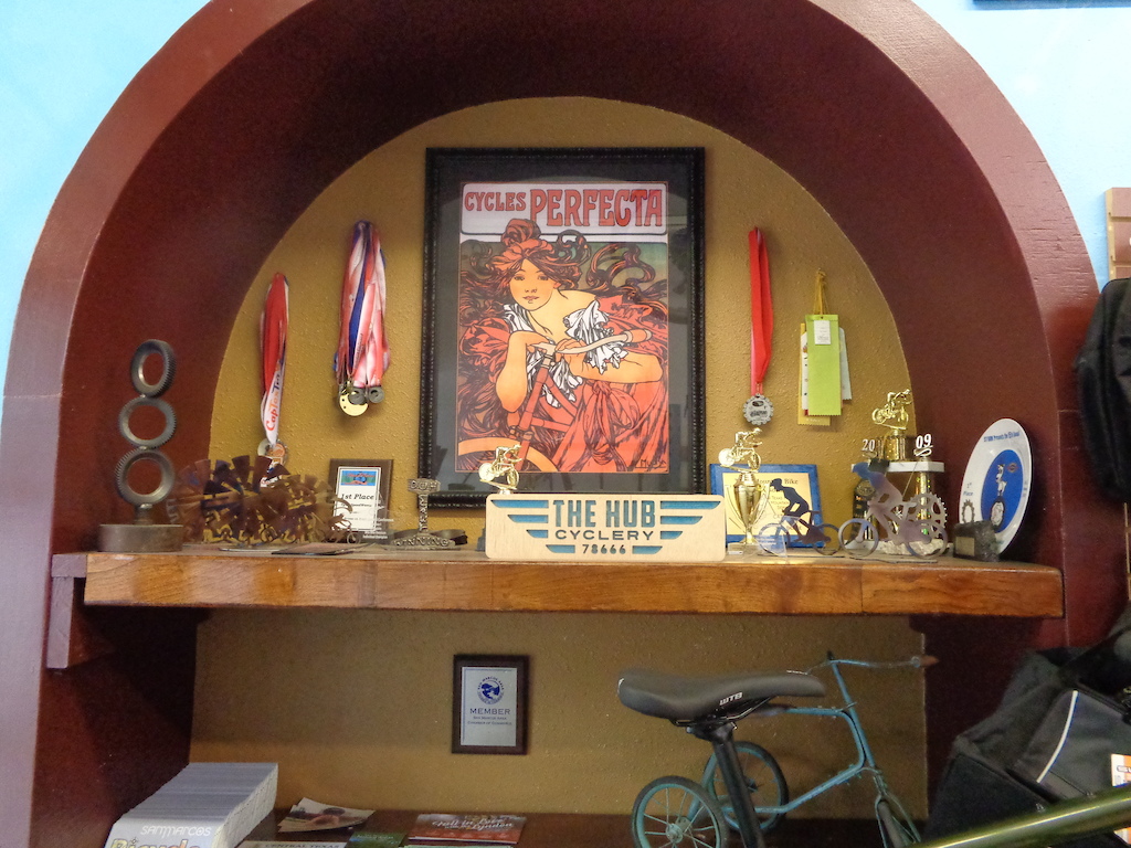 At The Hub Cyclery in San Marcos.