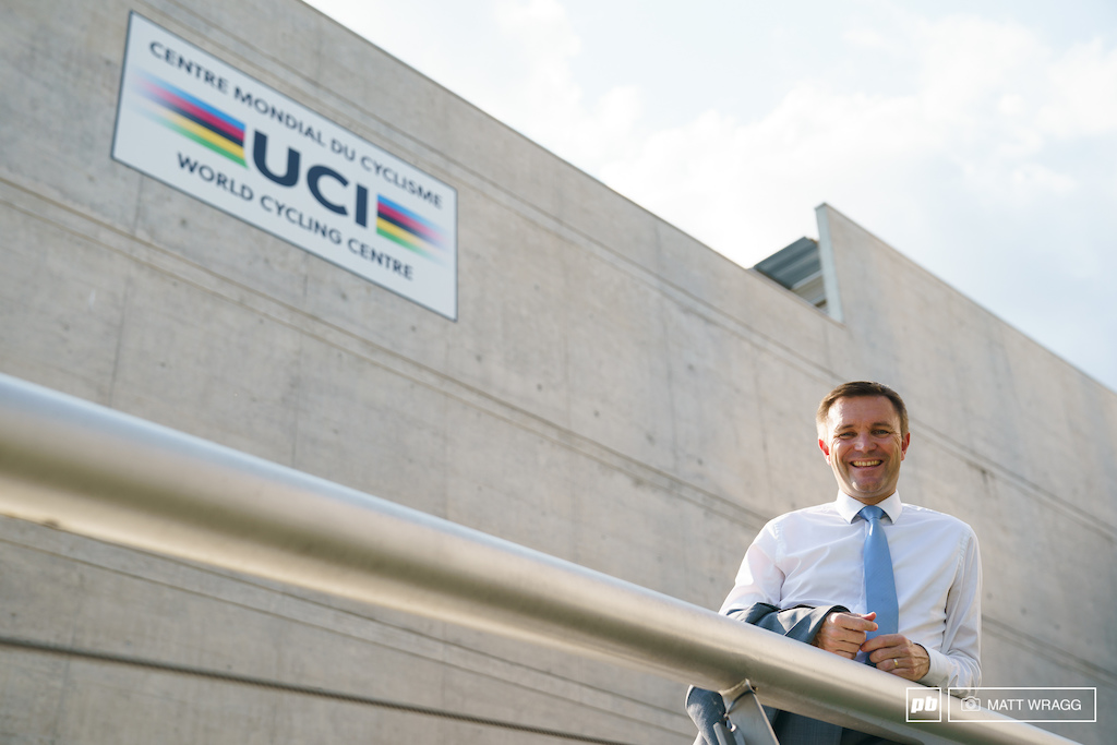 Interview with David Lappartient, UCI president. Aigle, Switzerland. Photo by Matt Wragg
