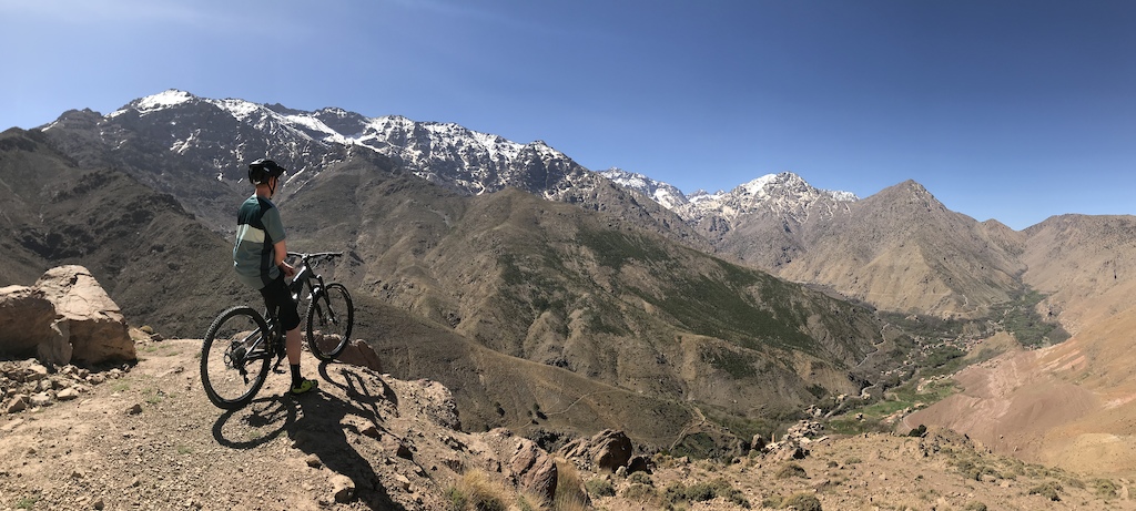 Taking in the views over Imlil. Toubkal (Highest peak in North Africa) towering above us, somewhere in the distance. 

Another view from one of this year's Atlas mountain trips with Freeride Morocco.