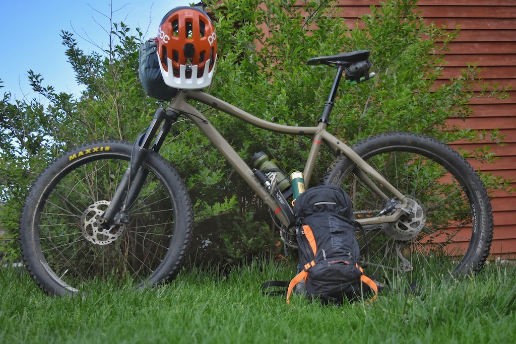 Bike Prepped and ready bike-packing near the indian peaks