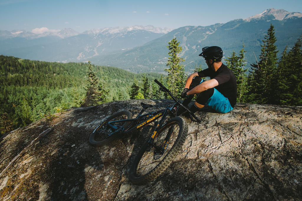 Dylan Forbes rides the Instinct A50 BC Edition in Whistler.