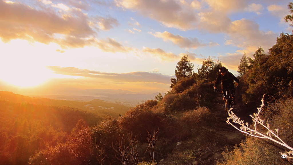 Golden hour riding in Athens