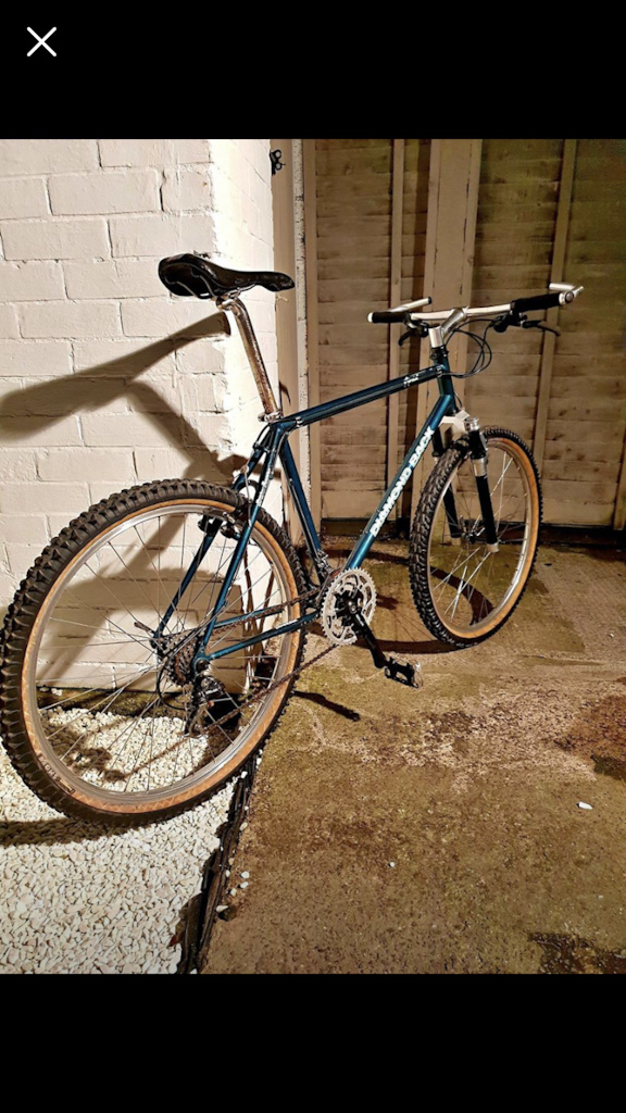 My new retro ride.

1993 Diamondback Apex. exactly as it left the factory except some Manitou Sports which the shop fitted at the time.

Riding it is terrifying!