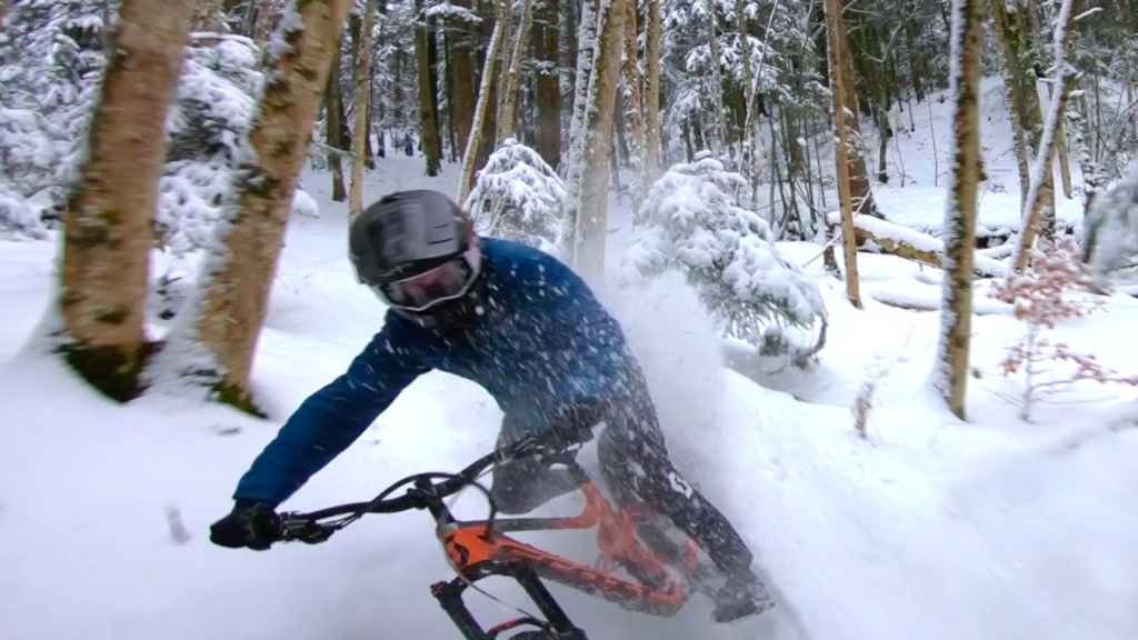 Snoy Rid Video: Vinny T's Snowy Ride in 'Trying to Catch the Drone' - Pinkbike