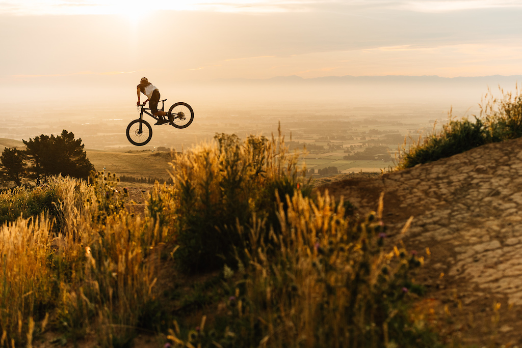 Sunset Whips on the top section of Airtearoa.