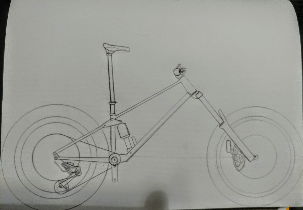 This is my super futuristic awesome concept bike. Designed in coalition with some of today's most "advanced" geometry designs! Features include sram xxxxxxxx1 30-112 tooth granny gear drivetrain for those pedals up those horrible fireroads. Oh and it's wireless! Also features a steep 46° head angle for those tight twists and turns. We didn't want to slack it out too much! But you want to be able to climb back up right?!?! Well that's why the bike is equipped with a telescopic 350mm dropper post and a steep 90° seat angle! Seat is slammed forward as standard. With all this bike you have to have plenty of stopping power, right? Of course you do. Sram also helped us out with a definitely reliable 6 piston wireless brake! WOW IT WORKS GREAT (bike comes with 4 sets of replacement brakes as standard) sram brakes are the most reliable brakes out there so we chose them over hard to service Shimano brakes! Cane creek eewings are also standard! Suspension is covered by fox with their new 190mm fox 36 stepcast fork along with their great X2 for awesome downhill performance. Last but not least wheel sizes are mixed with a 27.5+ wheel in the back and a 29er up front. 34" wheels are coming soon so keep an eye out! 
Geometry
Reach:612mm
St angle effective: 90°
Head tube angle effective: 46°
Stack: 500mm
Top tube effective: 730mm
Chainstay: 400mm
Wheelbase:1600mm
Fork offset: 1°
Standover: 430mm
Seattube length: 375mm