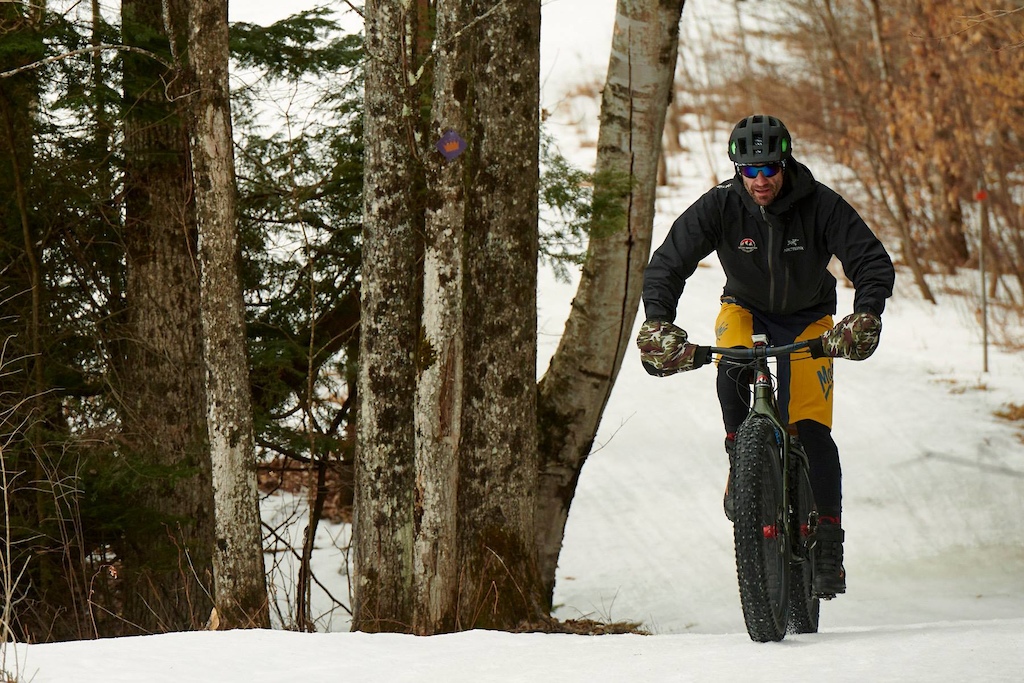 Winterbike on Kingdom Trails