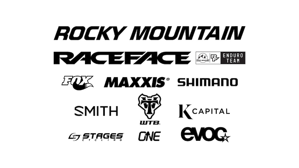 2019 Rocky Mountain - Race Face Enduro Team - Sponsors