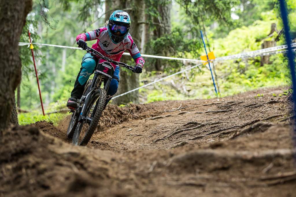 Race action from the IXS Innsbruck Downhill presented by Reifeissen Club. Credit: Fraser Britton / Crankworx 2018