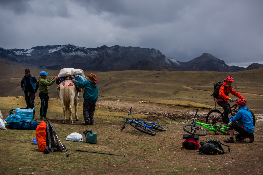 Prepping for another long and difficult day in the high alpine.
Photo by Justa Jeskova