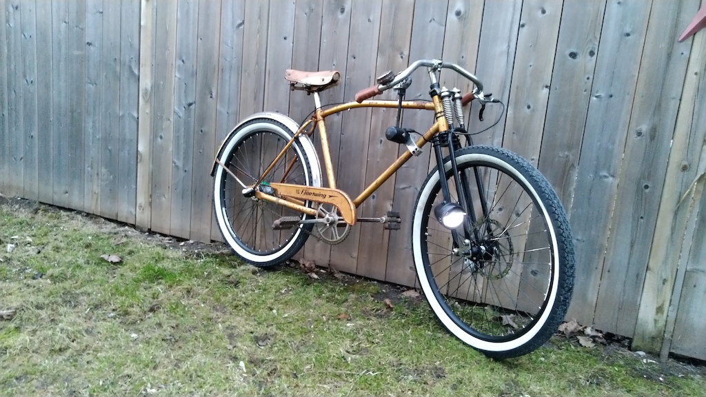 60s Fleetwing rat bike, finally done.