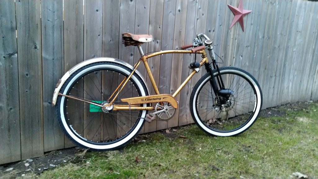 60s Fleetwing rat bike, finally done.