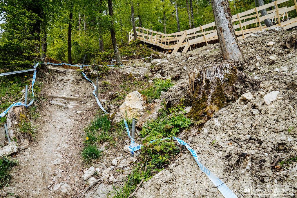 The Devil's Corner above may be planked over, but the natural section below is intact.