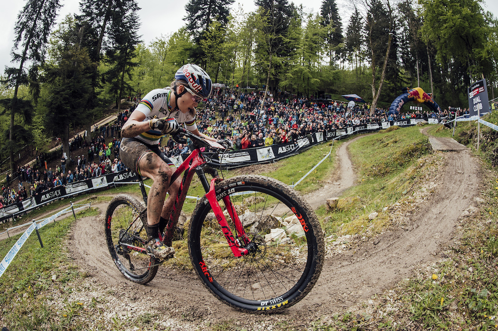 Kate Courtney performs at UCI XCO World Cup in Albstadt, Germany on May 19, 2019 // Bartek Wolinski/Red Bull Content Pool // AP-1ZCT9BPAN1W11 // Usage for editorial use only // Please go to www.redbullcontentpool.com for further information. //