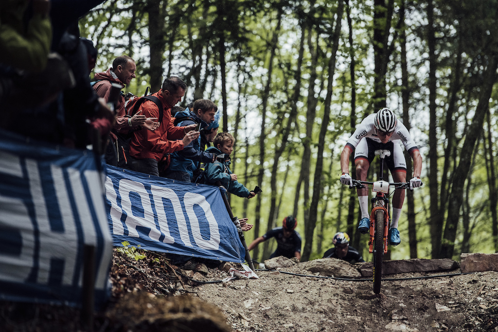 Christopher Blevins performs at UCI XCO World Cup in Albstadt, Germany on May 19, 2019 // Bartek Wolinski/Red Bull Content Pool // AP-1ZCT8JBV91W11 // Usage for editorial use only // Please go to www.redbullcontentpool.com for further information. //