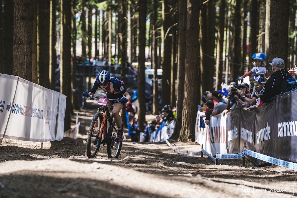 Haley Batten came out hard in the U23 Women's race and never looked back.
