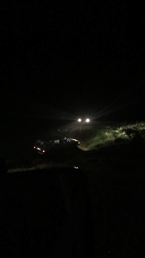 Off road nights, rescue of a stuck yota
