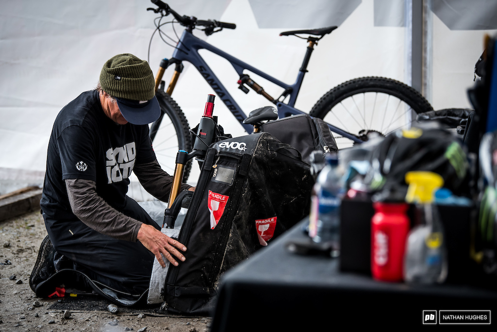 Tear-down, pack-up, ship out. The World Cup heads to Leogang.