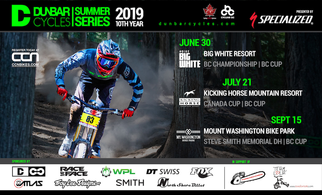 Dunbar Summer Series Announces 2019 Schedule Pinkbike