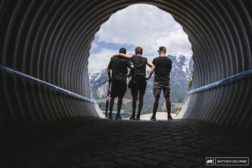 Classic Leogang tunnel vision.