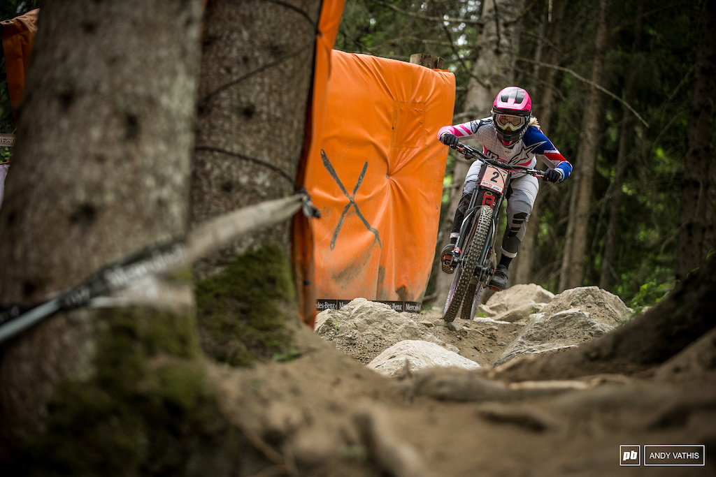 Tracey Hannah went fastest today by a hair over Rachel Atherton.