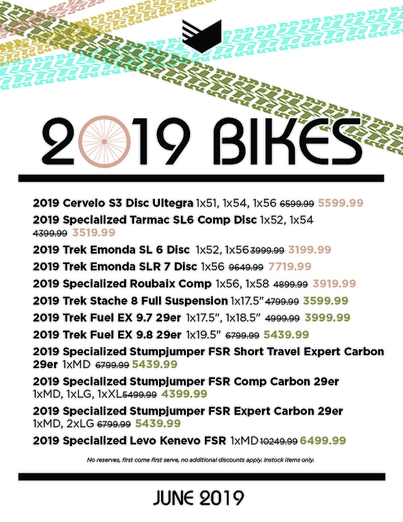 JUNE IS BIKE MONTH SO BUY WHILST THESE PRICES AND STOCK LASTS!