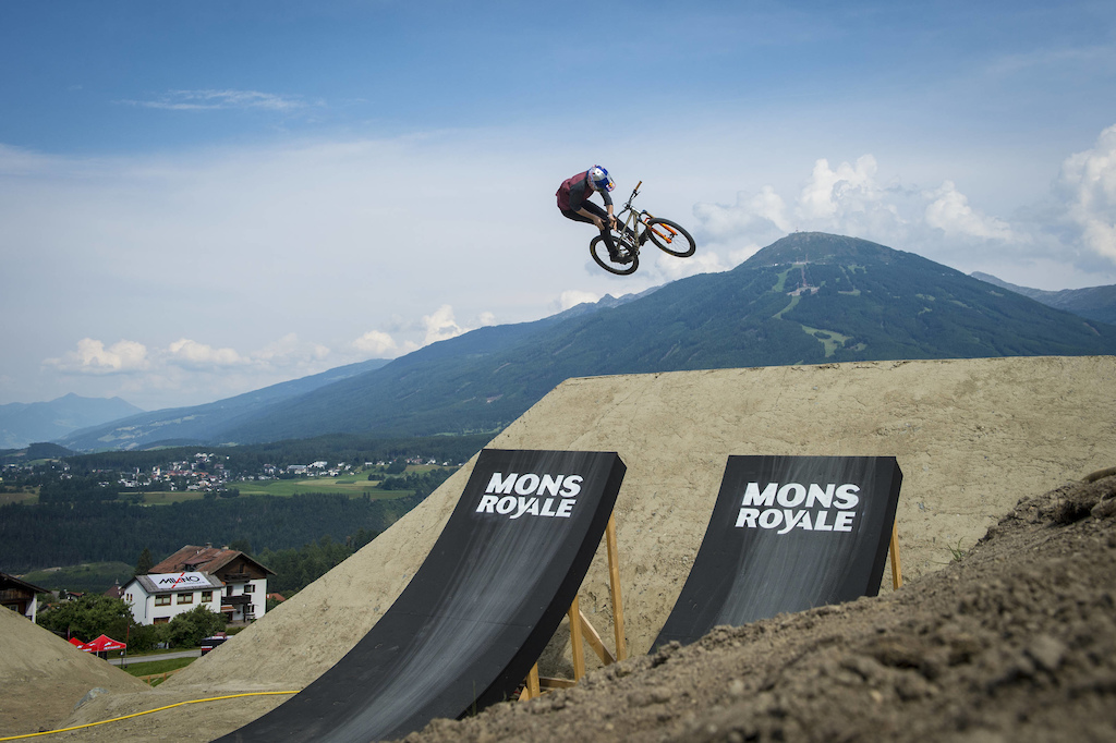 Thomas Genon performs at Crankworx Speed and Style Innsbruck, Austria on June 21st, 2017 © Stefan Voitl/Red Bull Content Pool