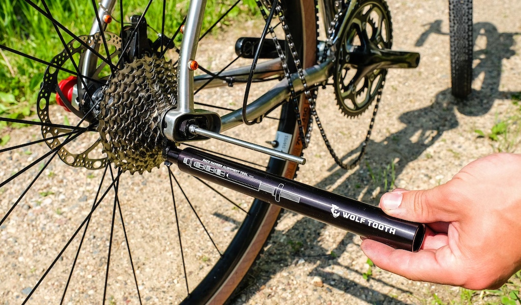 Novel Wolf Tooth Components HAT flips the script on derailleur hanger tools