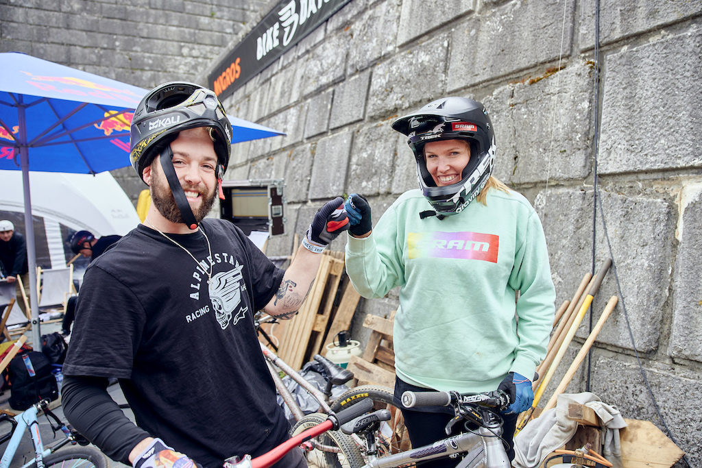 Die Dirtjumperin Kathi Kuypers ist an den Bike Days dem Velofestival in Solothurn Schweiz vom 10. bis 12.Mai 2019 Foto www.andremaurer.ch
