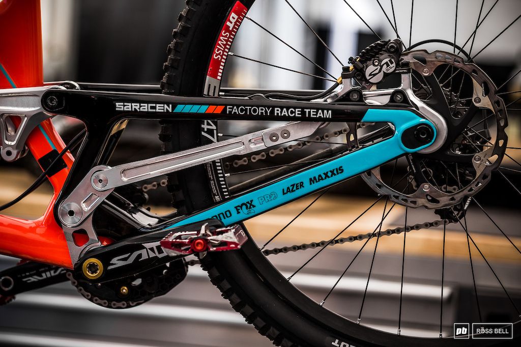 Saracen have turned up to Andorra with a rather wild addition to their frame 