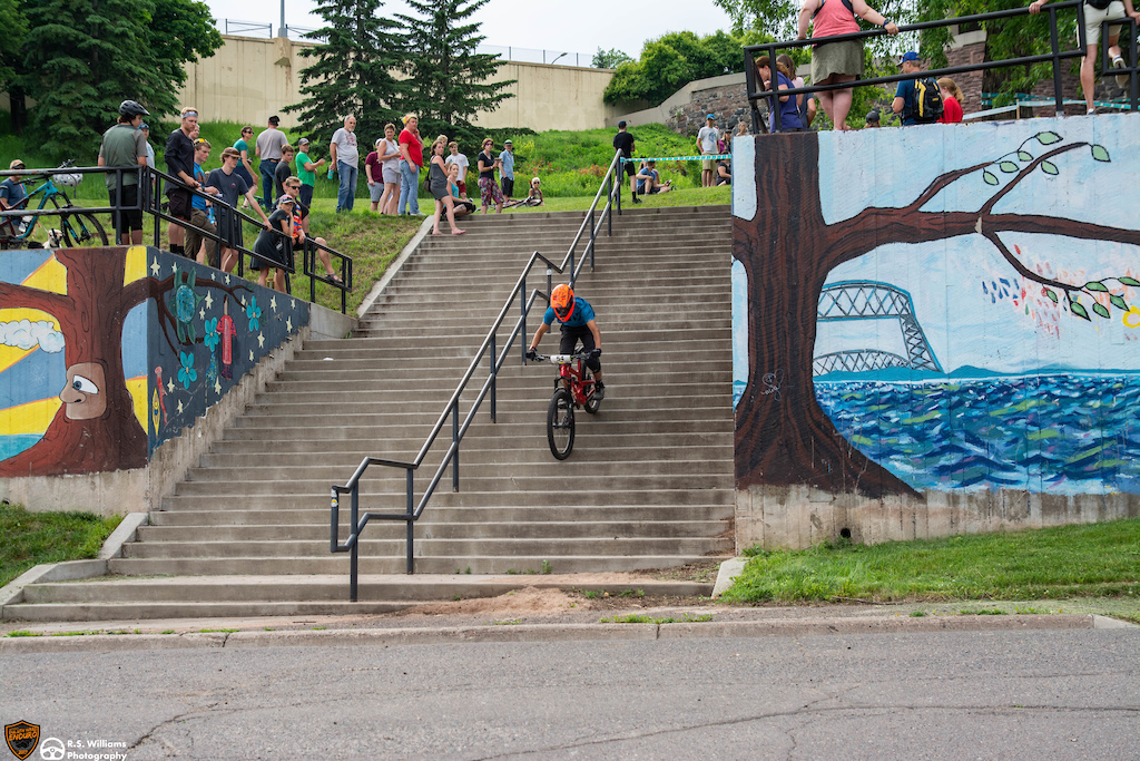 The massive stair set in Cascade Park was definitely a crowd pleaser