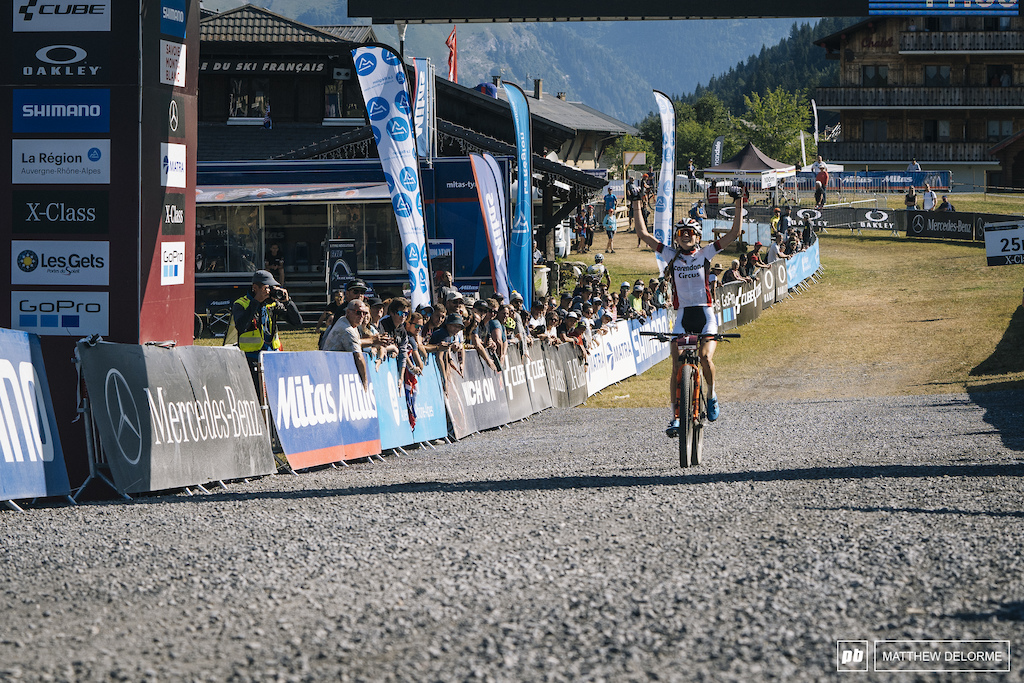 Ronja Eibl takes another win in the U23 women's race.